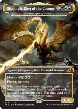 Illuna, Apex of Wishes // Ghidorah, King of the Cosmos Ikoria- Lair of Behemoths Godzilla Frame